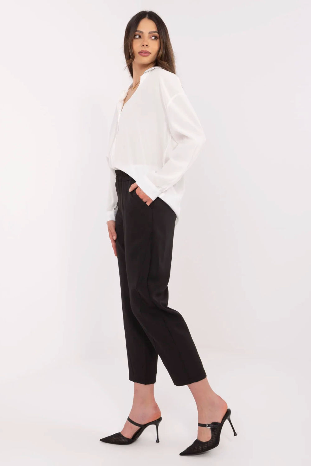 Spodnie Damskie Model TW-SP-BI-2171.68 Black - Och Bella - obrazek 2