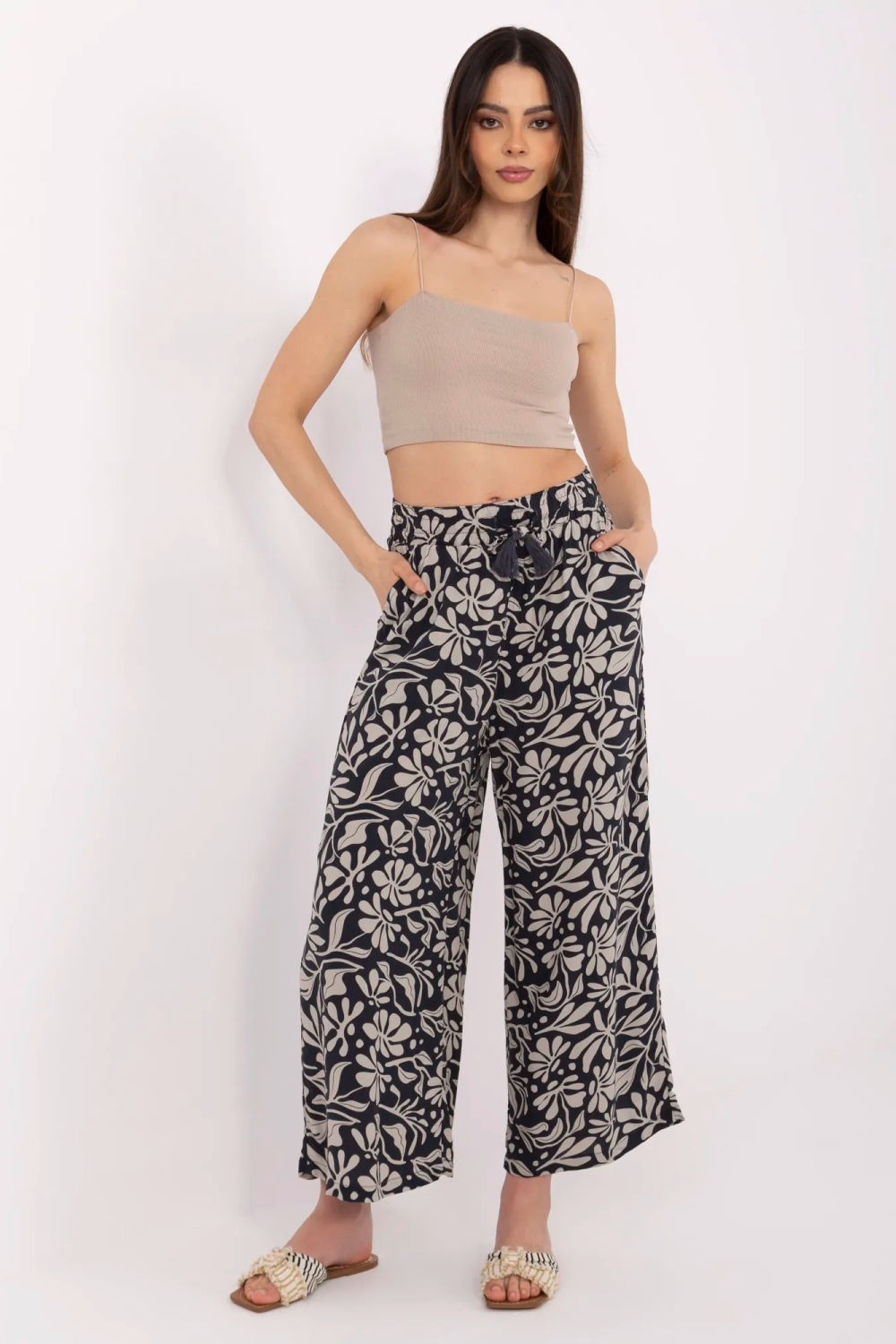 Spodnie Damskie Model D73771M62237H Navy - Sublevel
