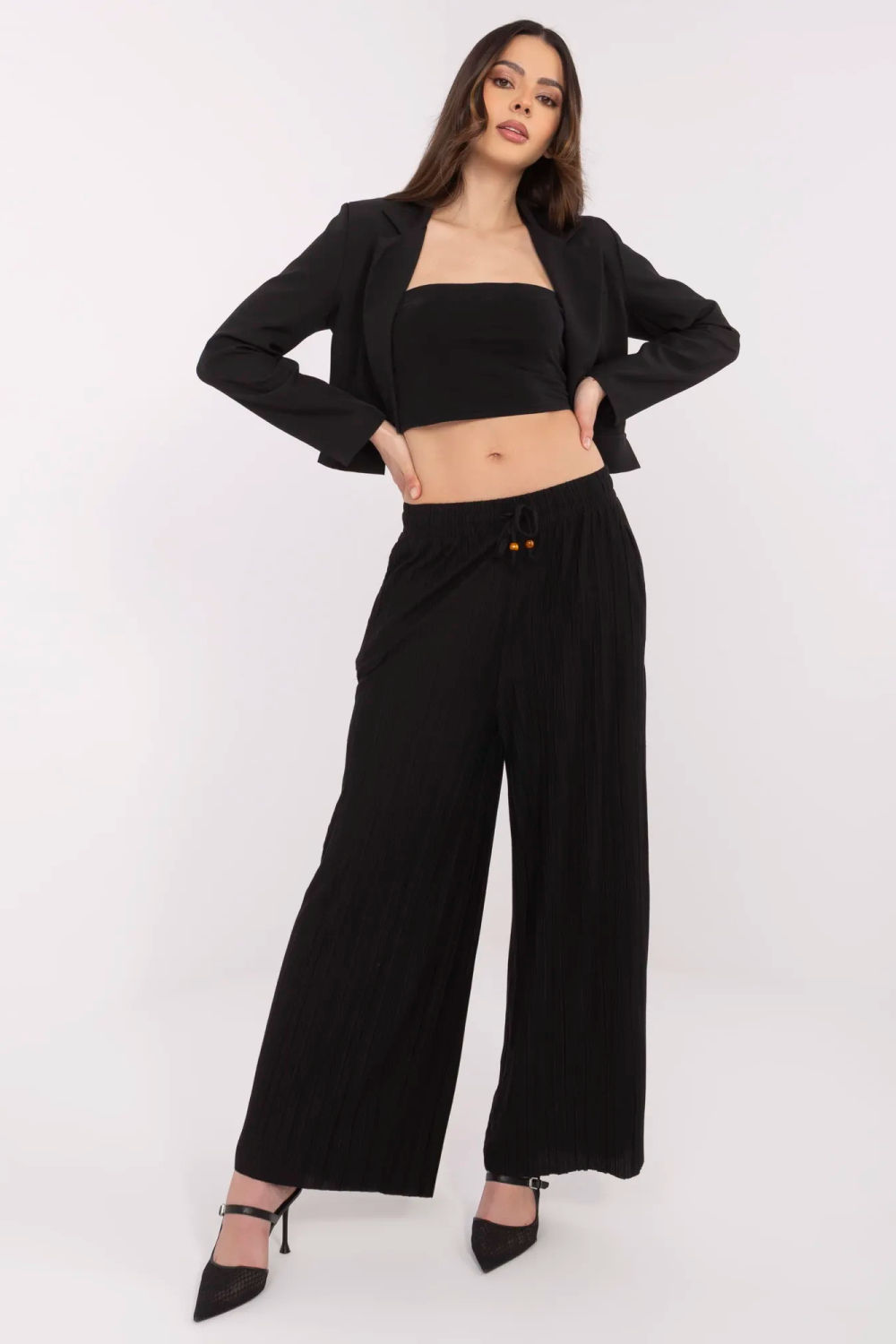 Spodnie Damskie Model D16080AB62392D1 Black - Sublevel