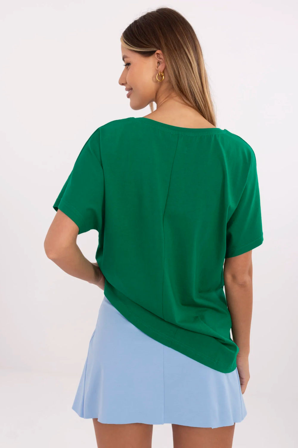 T-shirt Damski Model CLM-TS-0023.94 Green - Factory Price - obrazek 3
