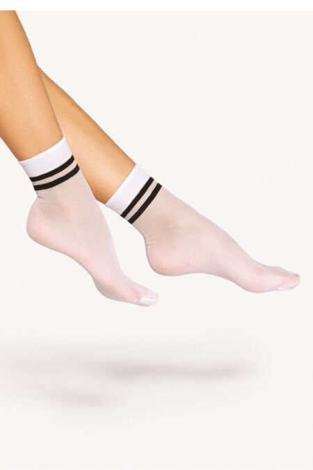 Skarpetki Model Spring Vibes 03 Den White/Black - Gatta