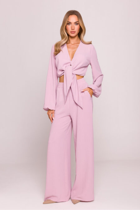 Spodnie Damskie Model MOE862 Dirty Pink - Moe