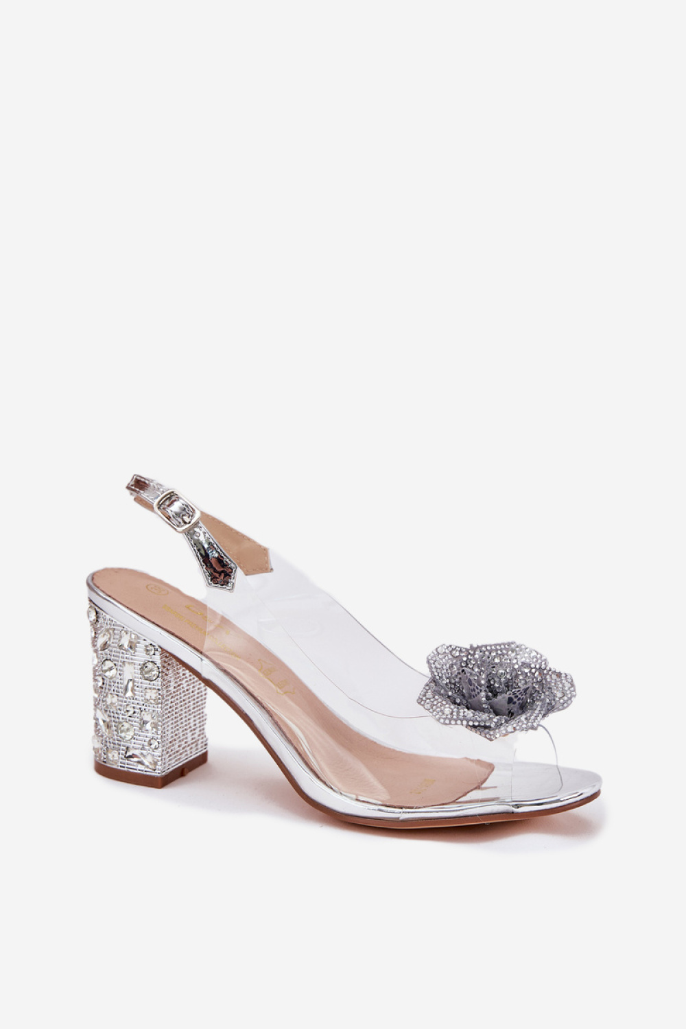 Sandały Model DA MR51-702 Silver - Step in style - obrazek 2