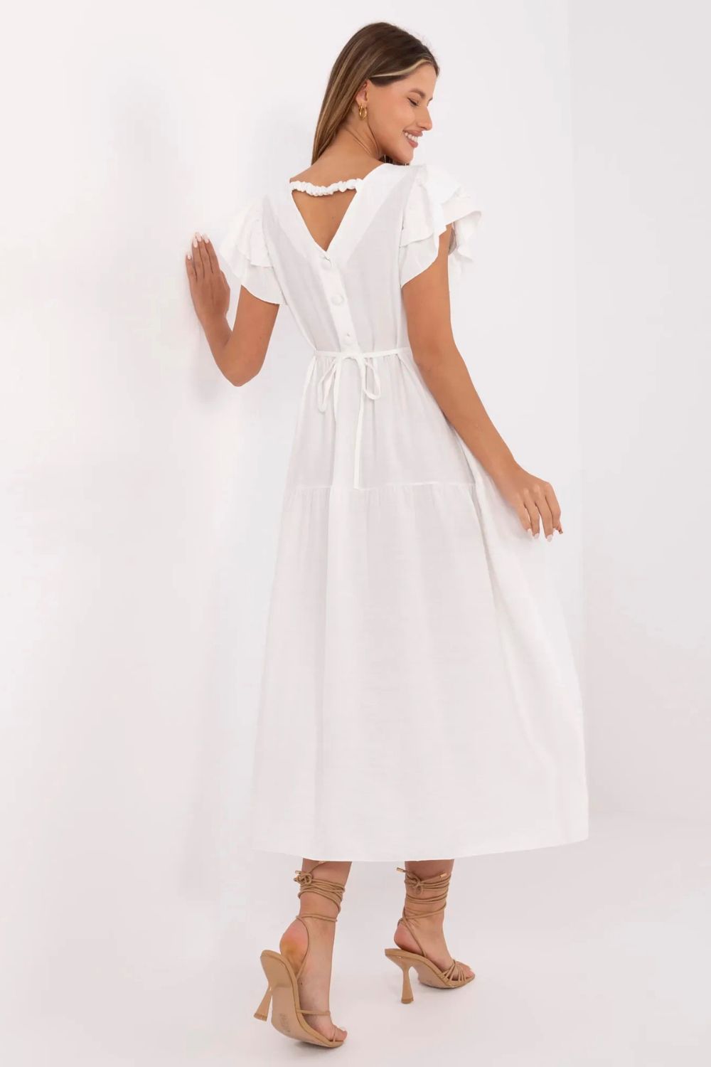 Sukienka Model MI-SK-A2489.21 Ecru - Italy Moda - obrazek 5