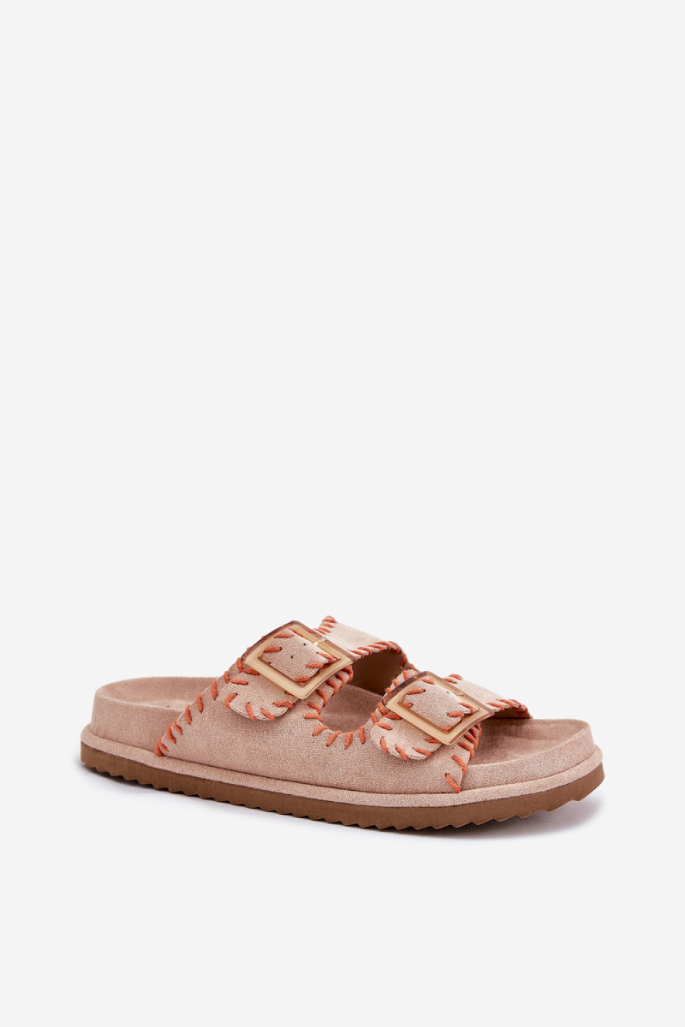 Sandał Klapki Model Visley G474 Beige - Step in style - obrazek 2