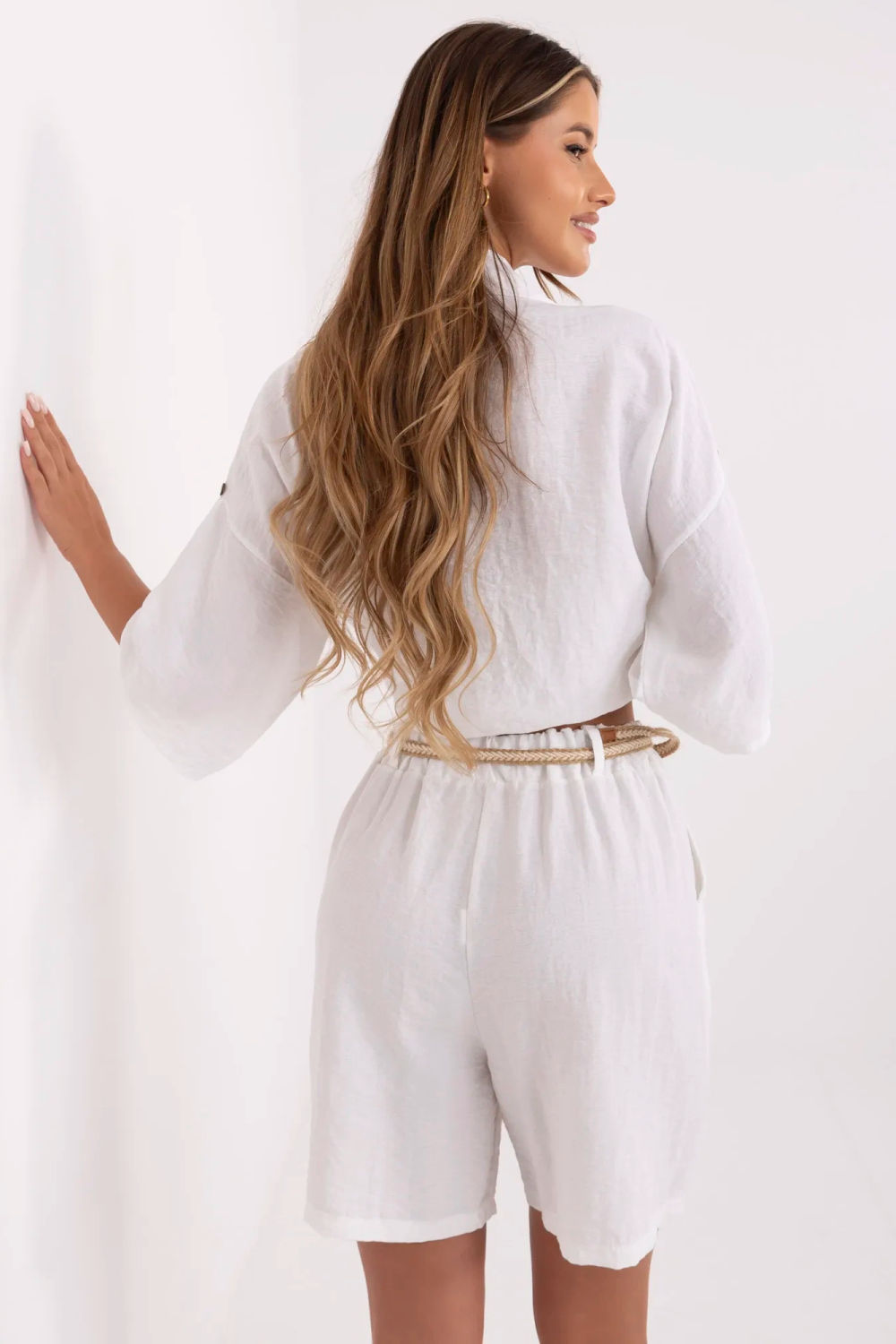 Szorty Damskie Model MI-SN-6620.72P White - Italy Moda - obrazek 3