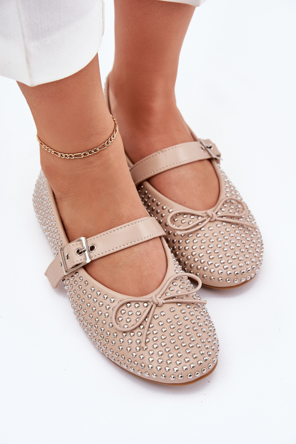 Baleriny Model Zdivisa 1861 Beige - Step in style - obrazek 3