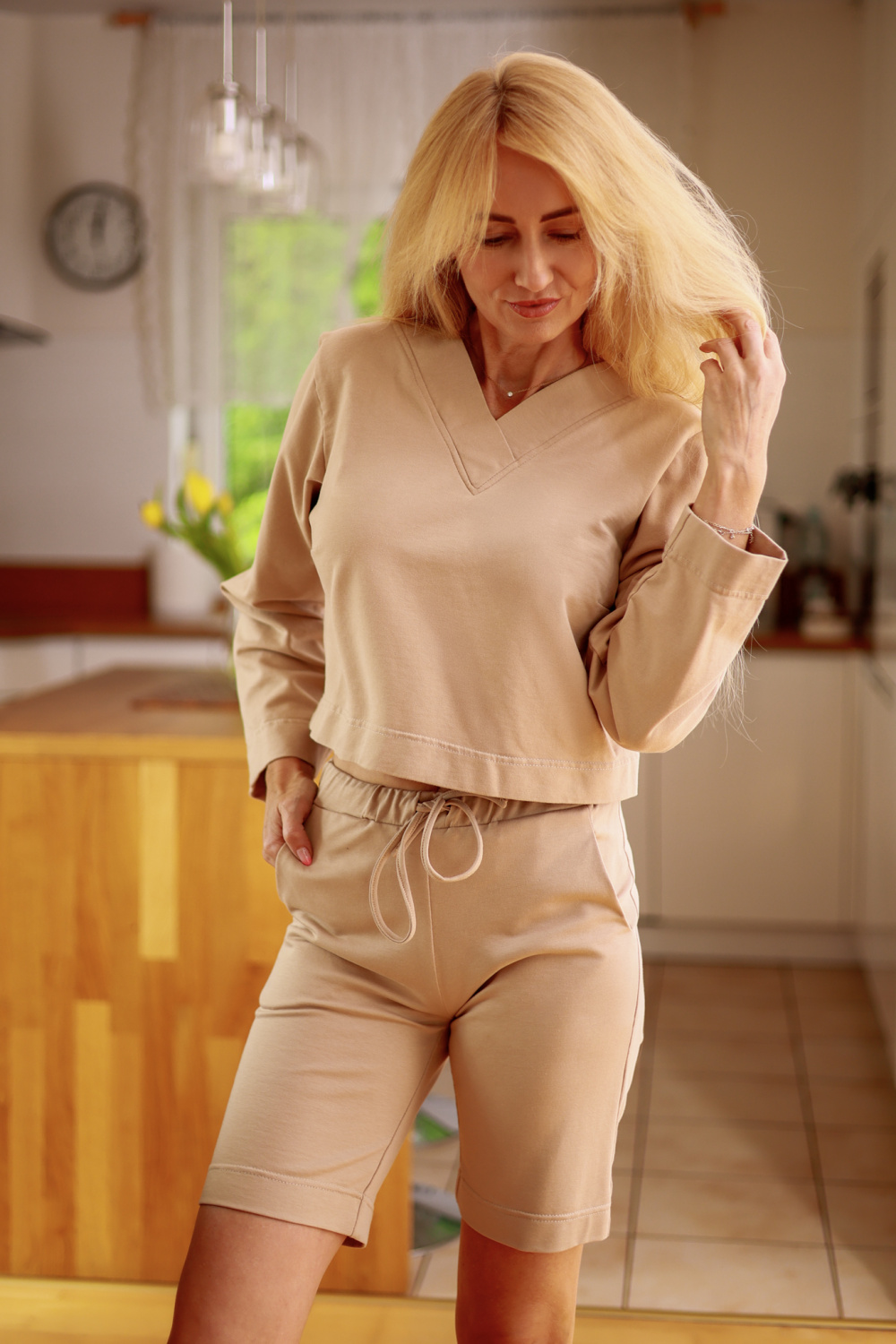 Spodnie Komplet Model Diego Beige - Mirale - obrazek 2