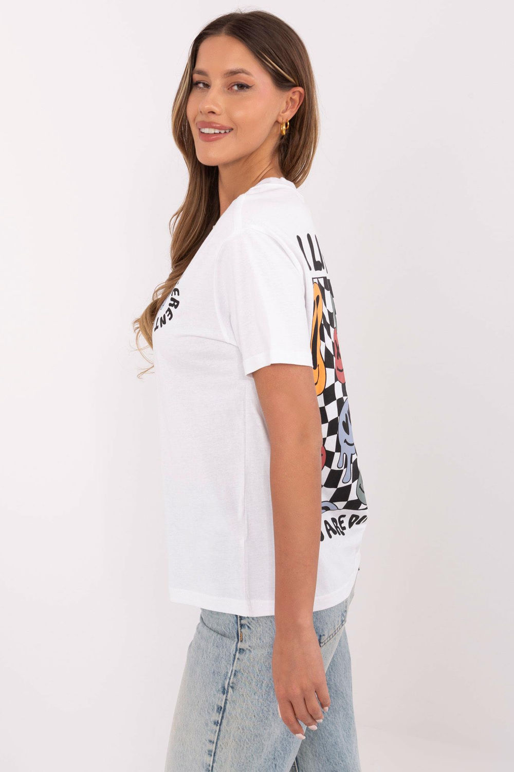 Tshirt Damski Model D12022AC02645E White - Sublevel - obrazek 2