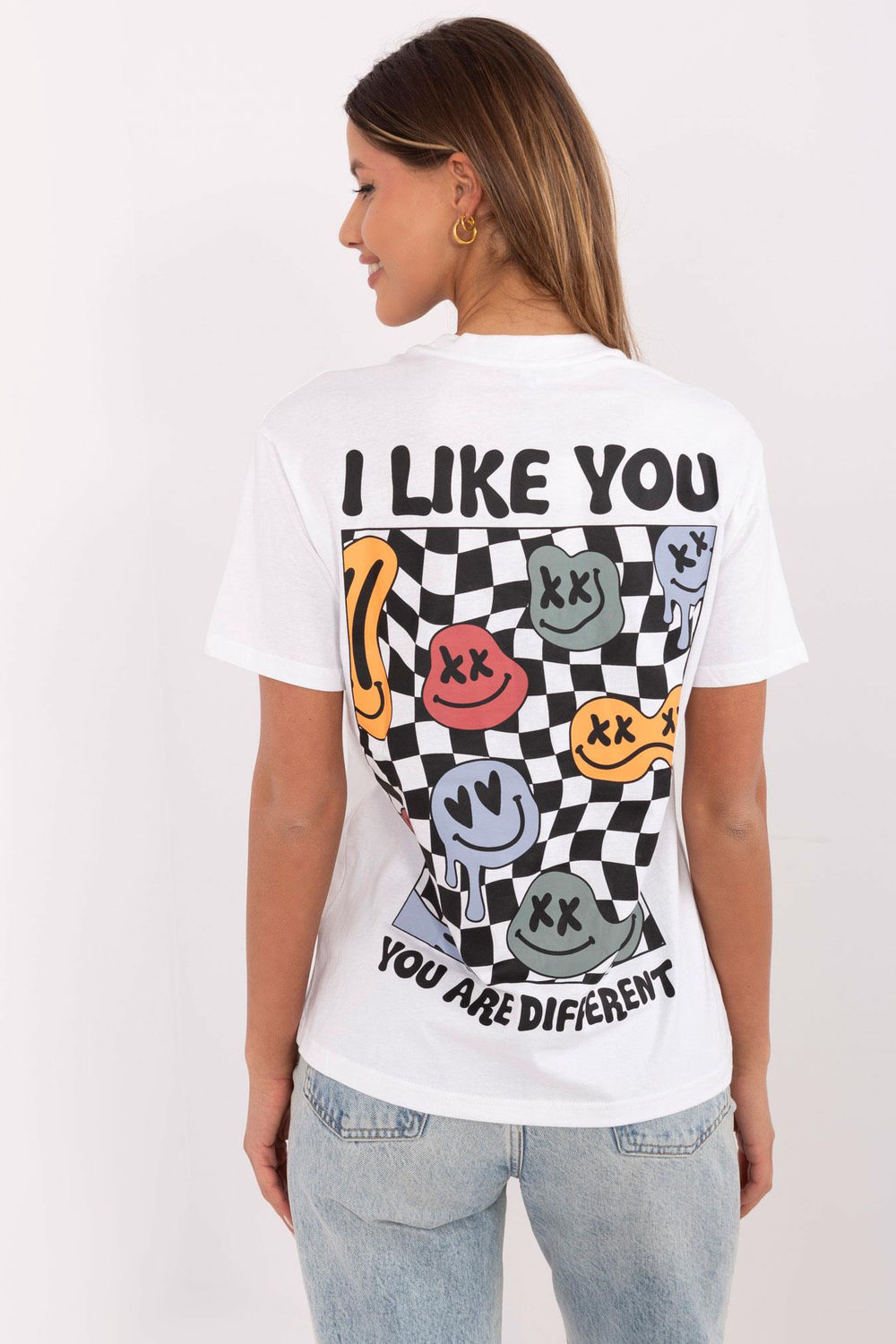 Tshirt Damski Model D12022AC02645E White - Sublevel - obrazek 3