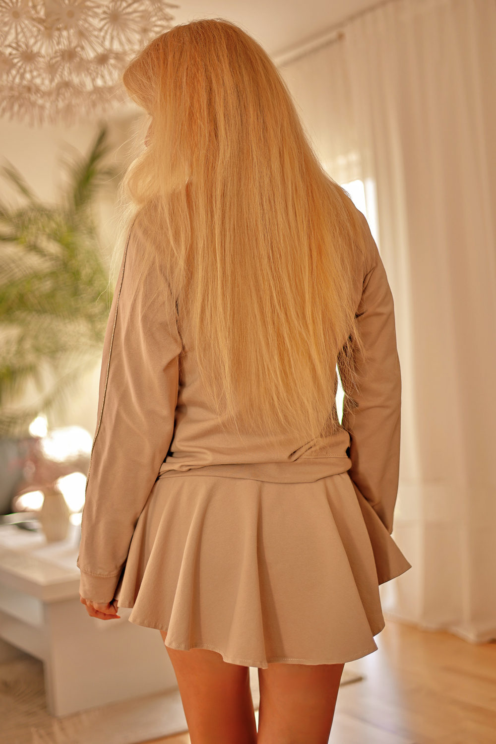 Spodnie Spódnicospodnie Model Nai Beige - Mirale - obrazek 3