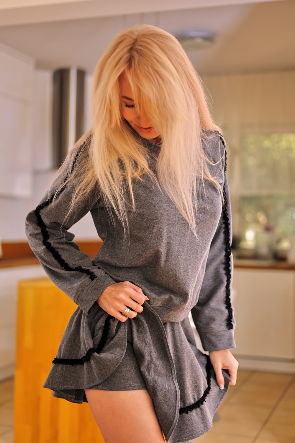 Spodnie Spódnicospodnie Model Krabi Grey - Mirale - obrazek 2
