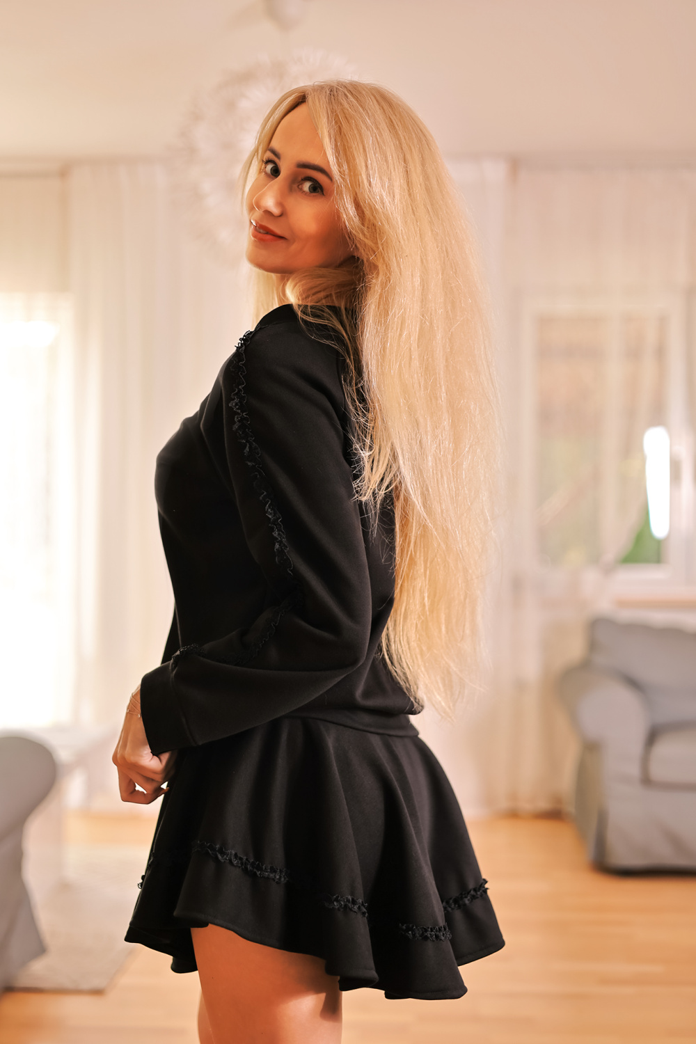 Spodnie Spódnicospodnie Model Krabi Black - Mirale - obrazek 2