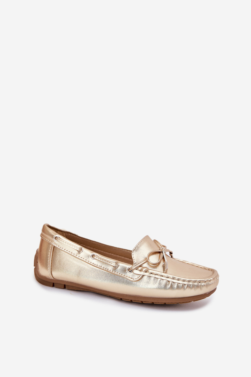 Mokasyny Model Si Passione FT246 Gold - Step in style - obrazek 2