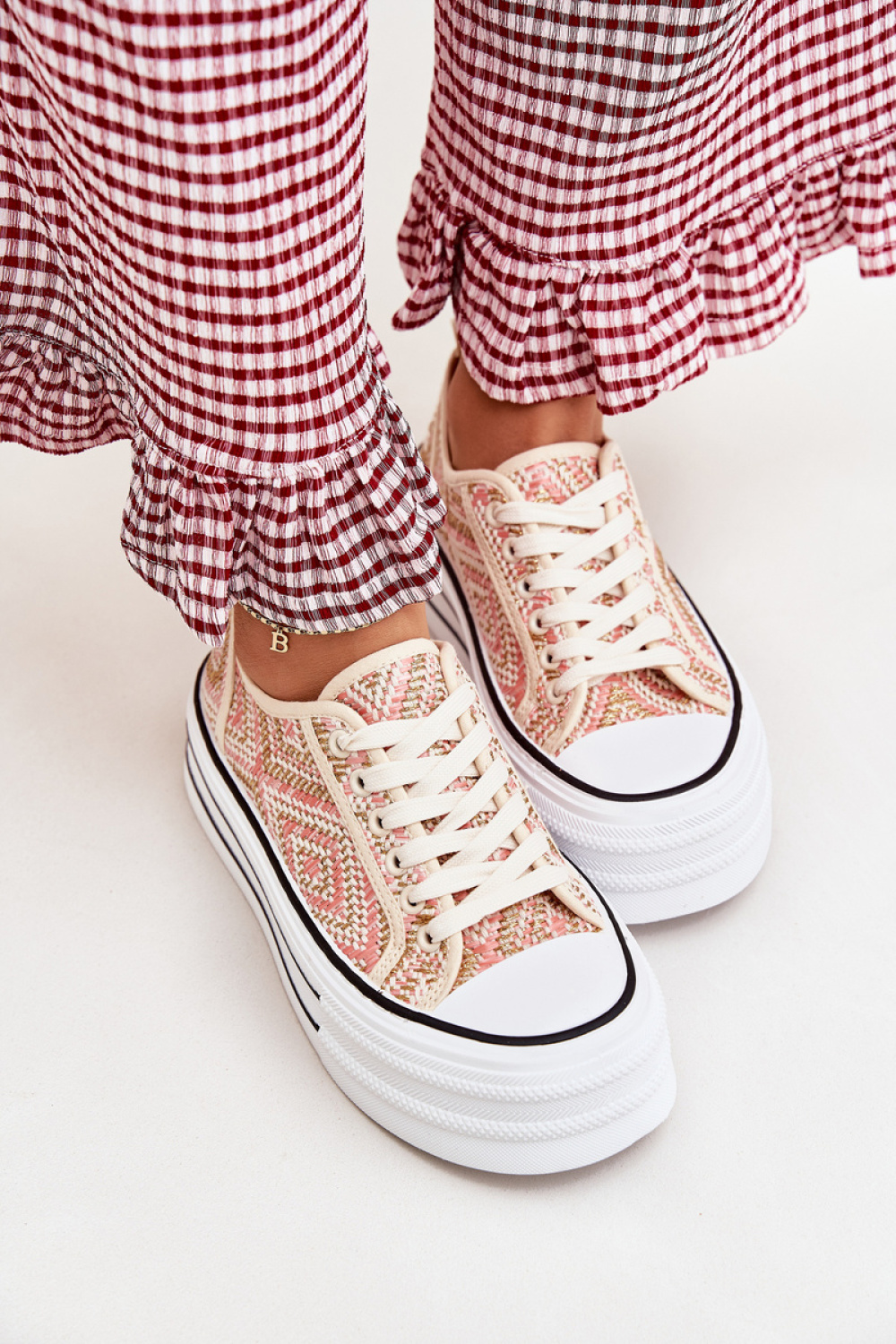 Trampki Model Melina 806-4D Pink - Step in style - obrazek 3