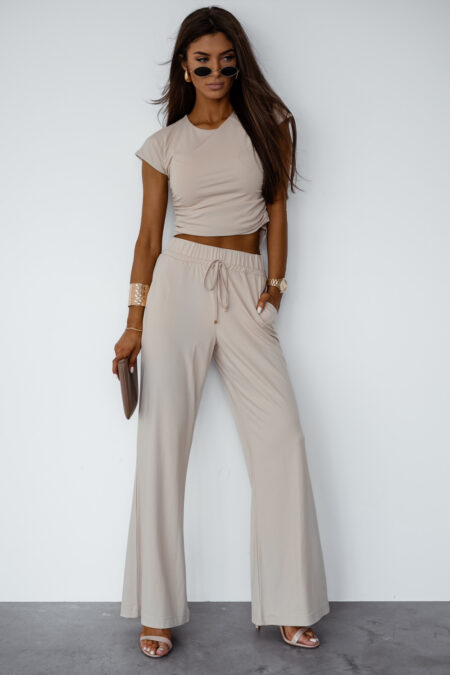 Spodnie Komplet Model Shira 295747862 Beige - LaBalancia