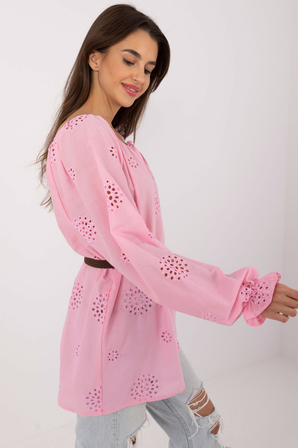 Bluzka Model LK-BZ-509747.80 Pink - Lakerta - obrazek 2