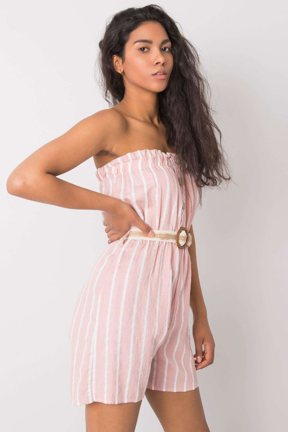Kombinezon Model 361-KO-03042021.35 White/Pink - Rue Paris - obrazek 2