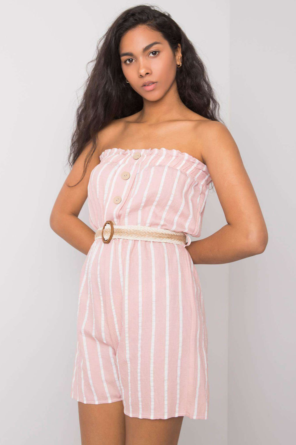 Kombinezon Model 361-KO-03042021.35 White/Pink - Rue Paris - obrazek 4