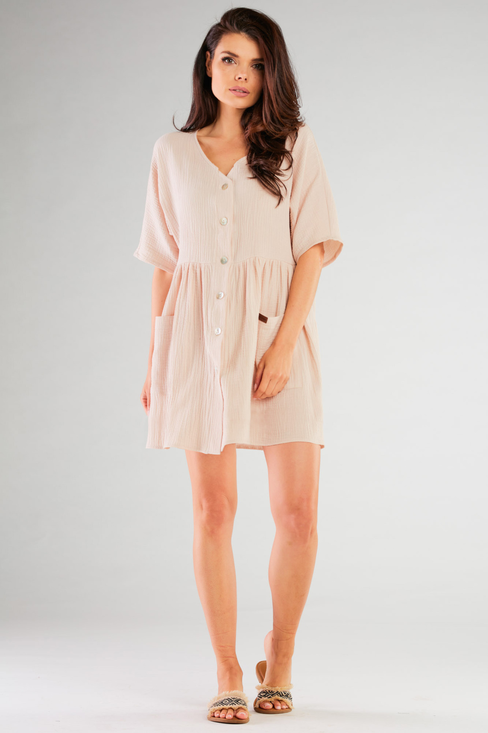 Sukienka Model M258 Beige - Infinite You - obrazek 2