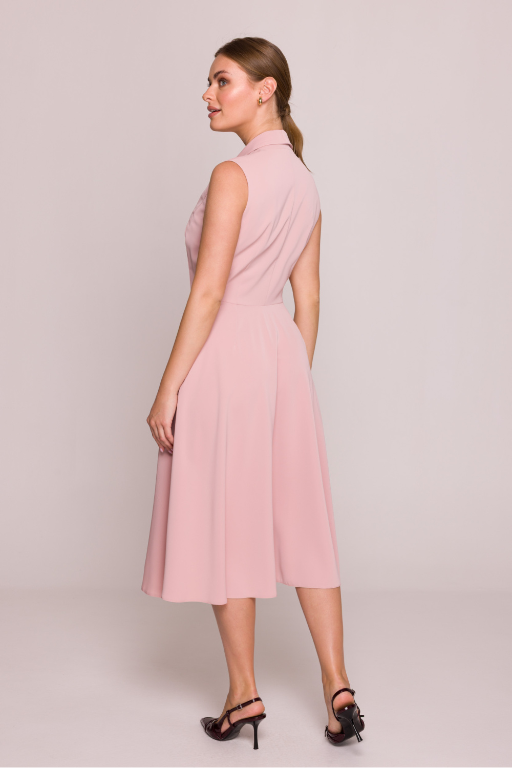 Sukienka Model S409 Powder Pink - Stylove - obrazek 2