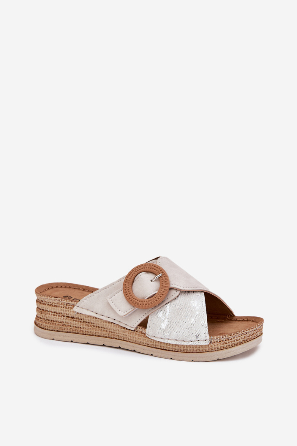 Sandał Klapki Model Inblu RV000012 Light Beige - Step in style - obrazek 2