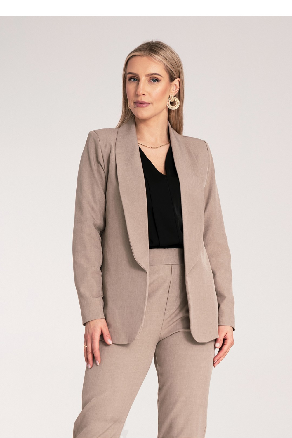 Żakiet Model M1175 Dark Beige - Figl