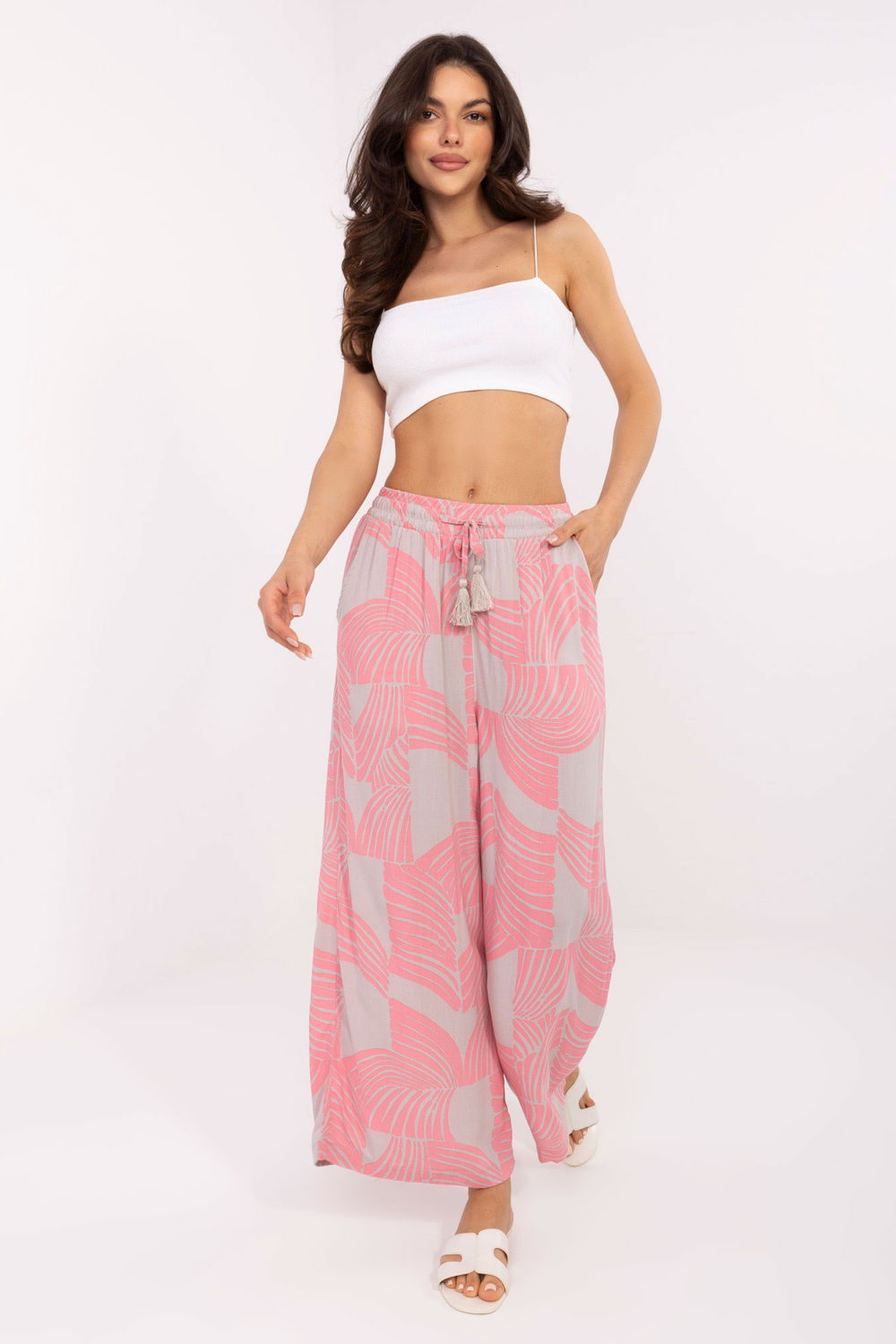 Spodnie Damskie Model D73771M62237G Pink - Sublevel