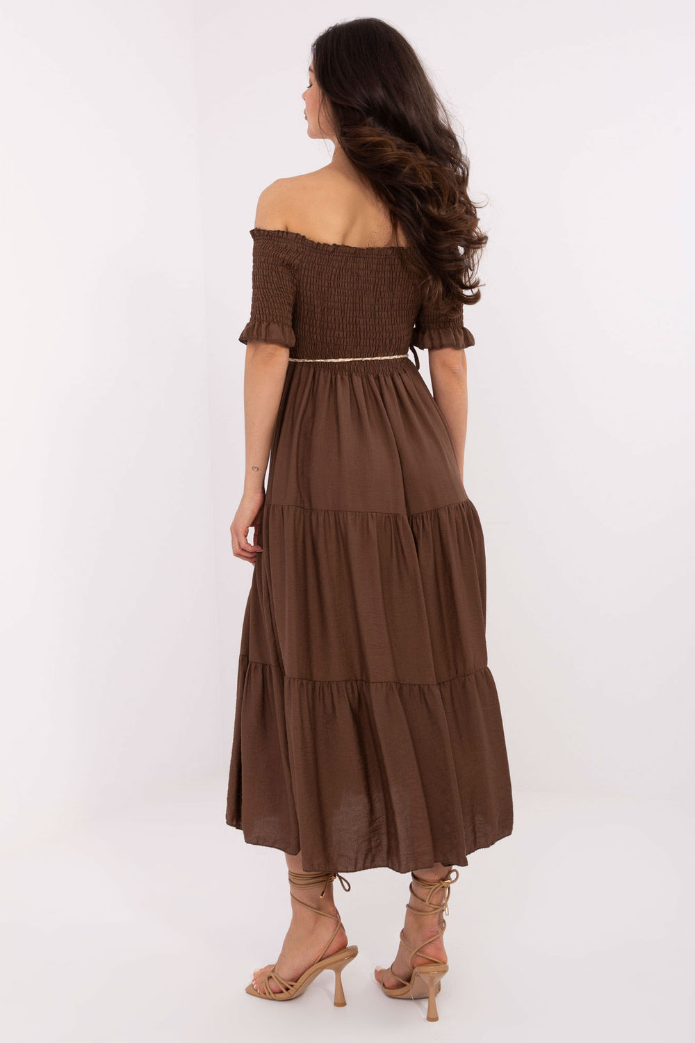 Sukienka Model MI-SK-A2609.96 Brown - Italy Moda - obrazek 3