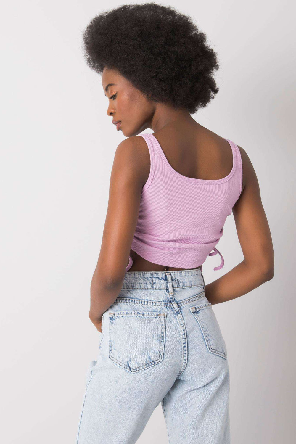 Koszulka Top Model RV-TP-6629.70 Light Violet - Rue Paris - obrazek 3