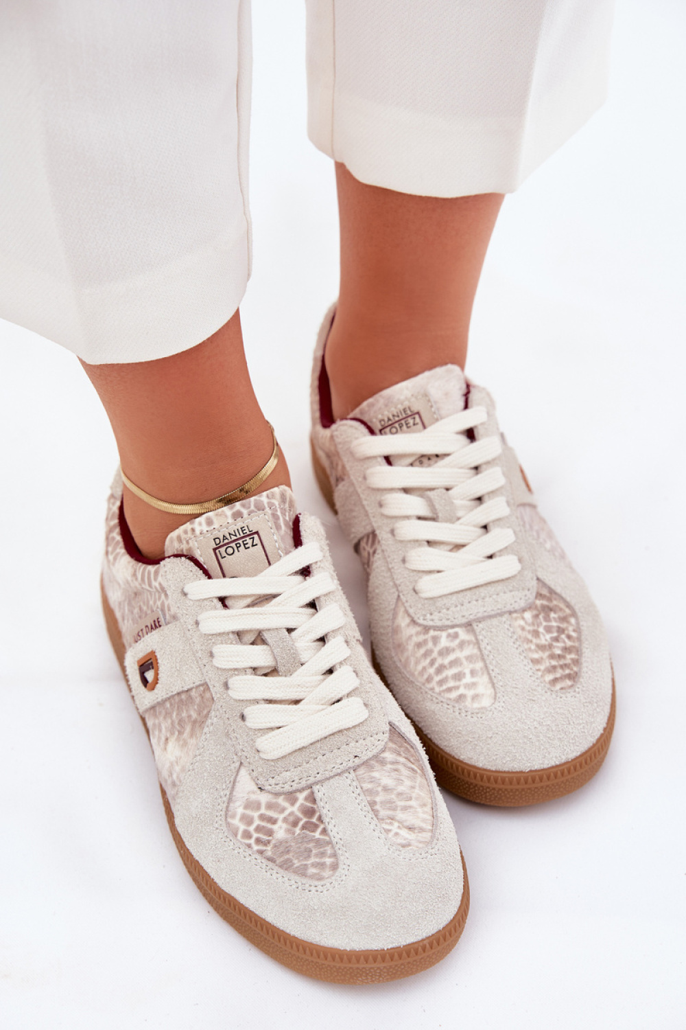 Buty Sportowe Model Daniel Lopez SS2D4032 Beige Wzór - Step in style - obrazek 3