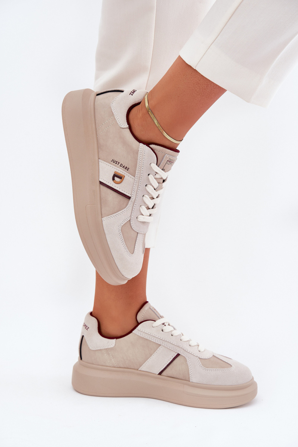 Buty Sportowe Model Daniel Lopez SS2D4003 Beige - Step in style - obrazek 3
