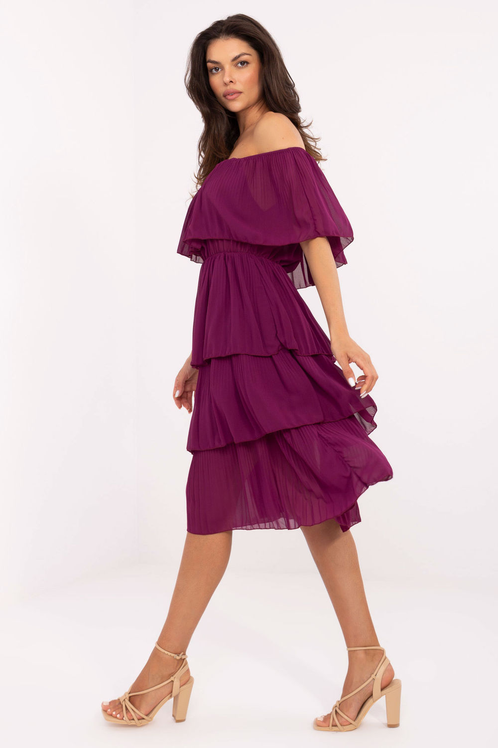 Sukienka Model TW-SK-BI-2120.69 Violet - Och Bella - obrazek 2