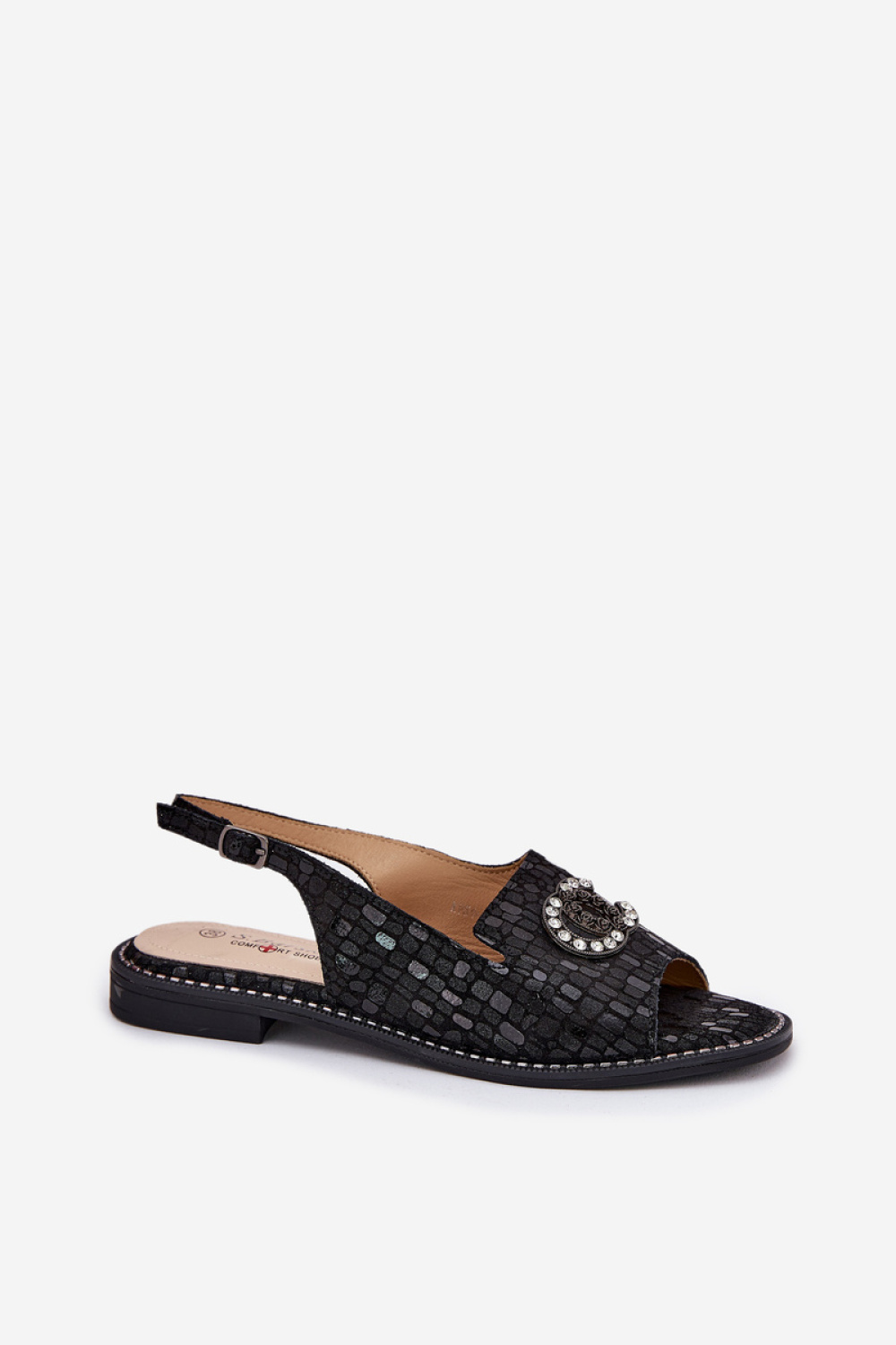 Sandały Model S.Barski KV51-096 Black - Step in style - obrazek 2