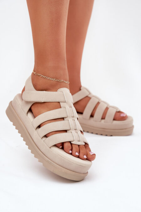 Sandały Model Filisenia PL363 Beige - Step in style