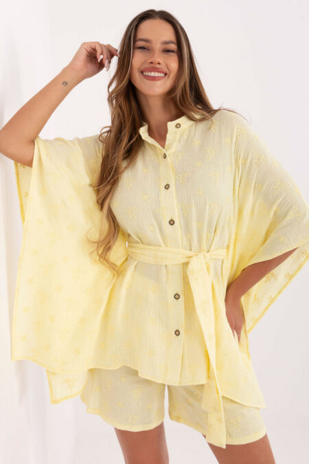 Spodnie Komplet MOdel LK-KMPL-510072.68 Light Yellow - Lakerta