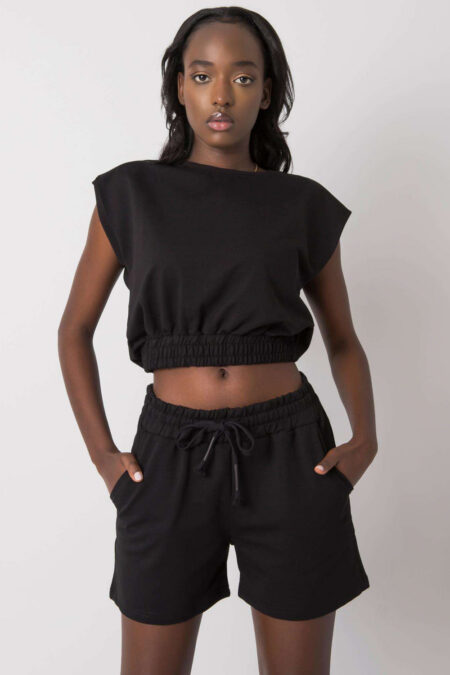 Spodnie Komplet Model HG-KMPL-5447.14X Black - Rue Paris