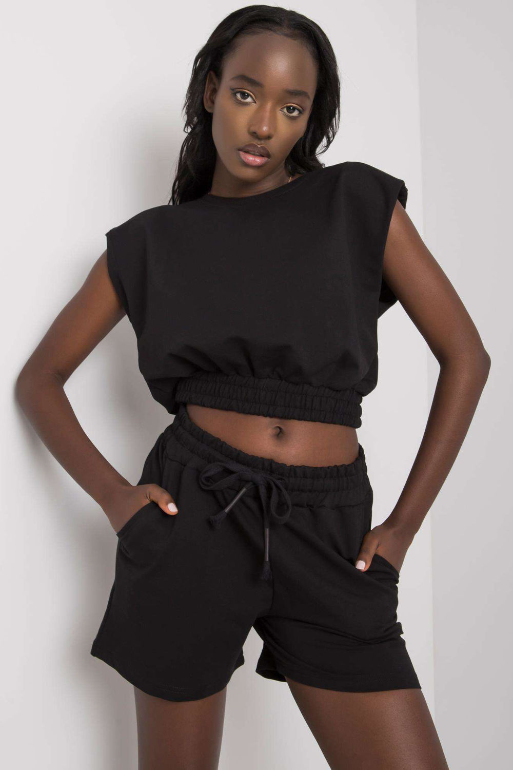 Spodnie Komplet Model HG-KMPL-5447.14X Black - Rue Paris - obrazek 2