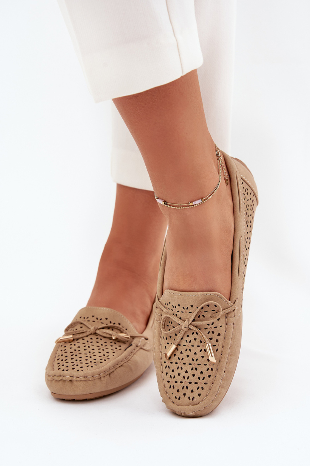 Mokasyny Model Mirisa VG250 Khaki - Step in style - obrazek 3