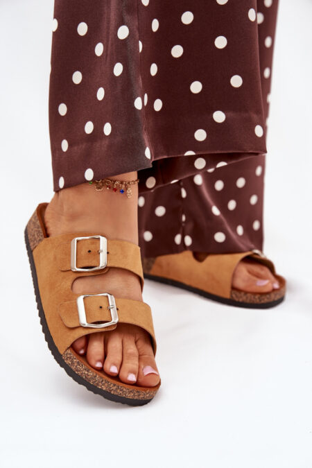 Sandał Klapki Model Livara WD295 Camel - Step in style