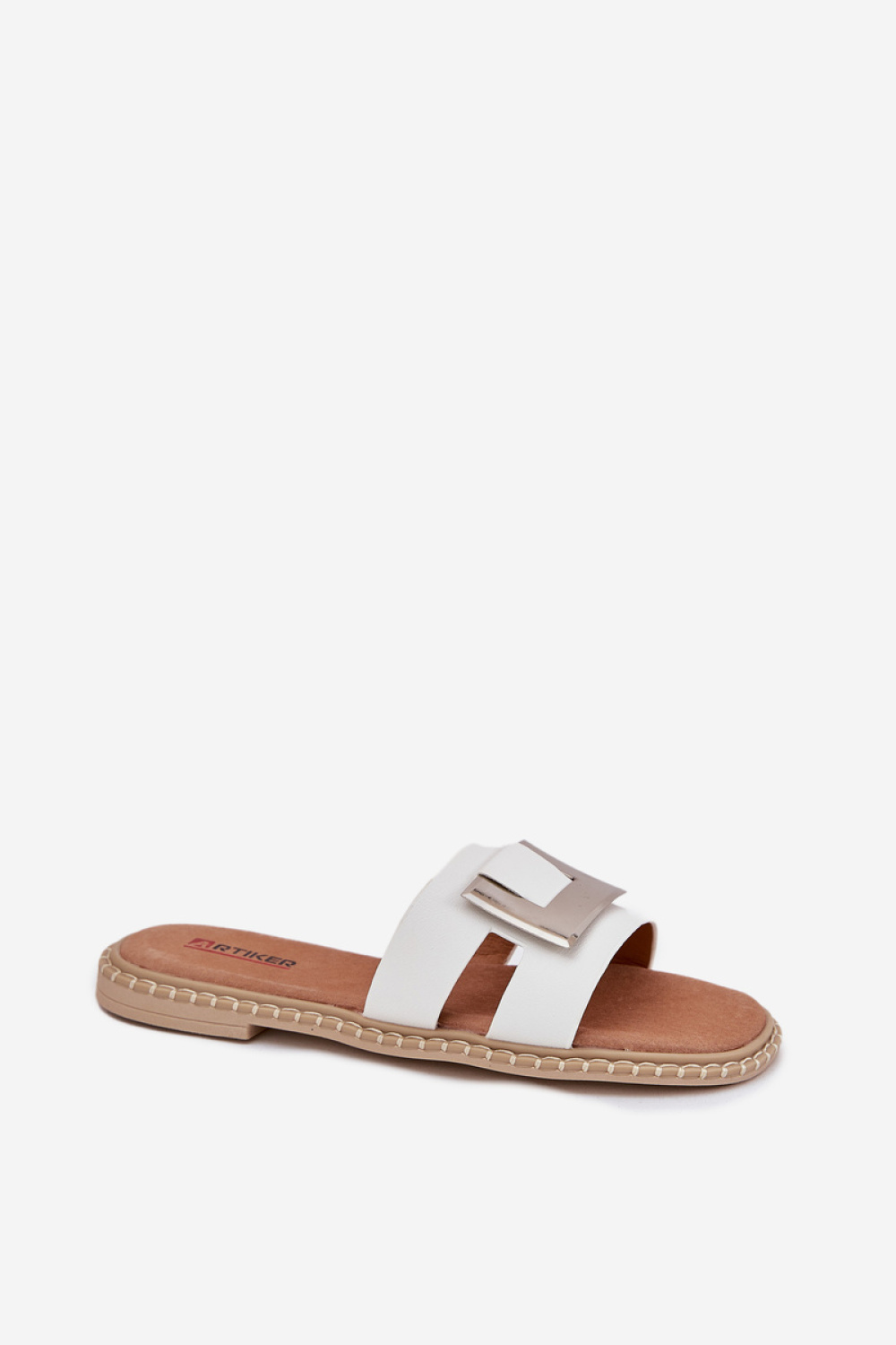 Sandał Klapki Model Artiker 56C1334 White - Step in style - obrazek 2