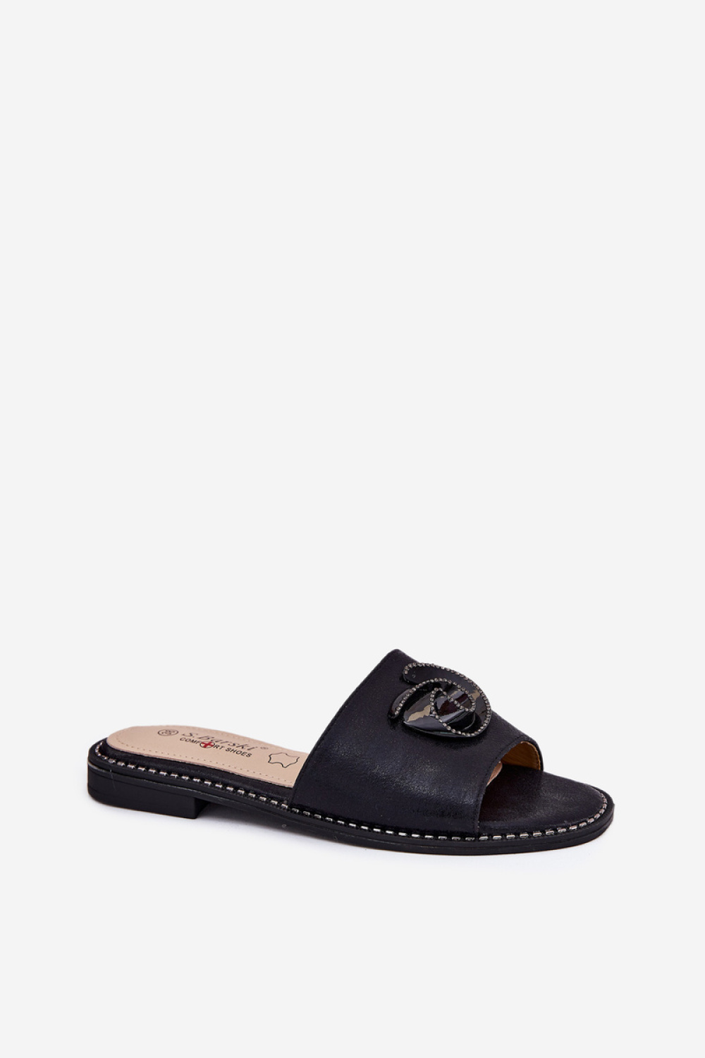 Sandał Klapki Model KV51-007 Black - Step in style - obrazek 2