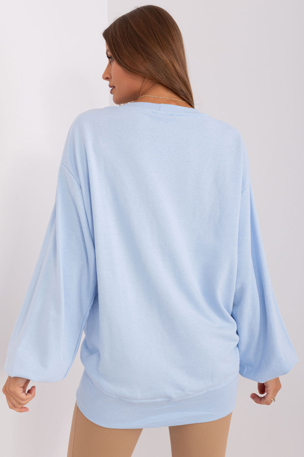 Bluza Damska Model EM-BL-716.14 Light Blue - Ex Moda - obrazek 2