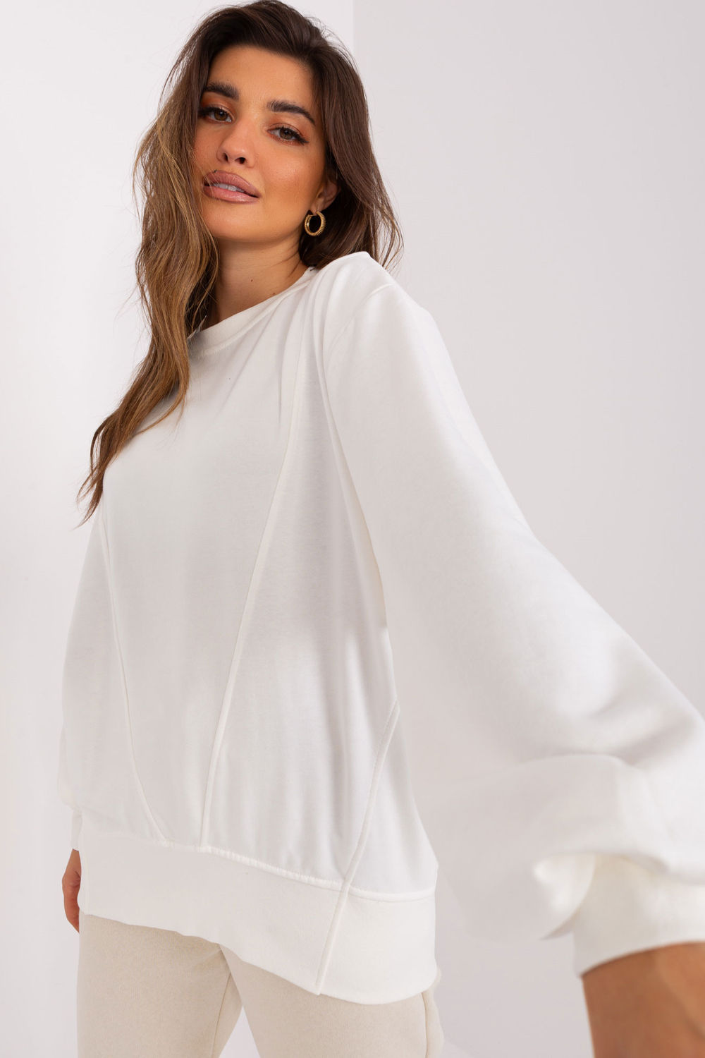 Bluza Damska Model EM-BL-716.14 Ecru - Ex Moda - obrazek 2