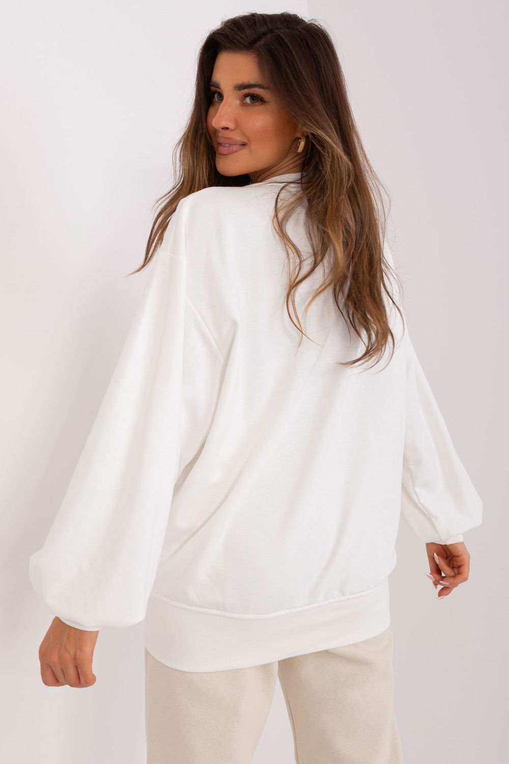 Bluza Damska Model EM-BL-716.14 Ecru - Ex Moda - obrazek 3