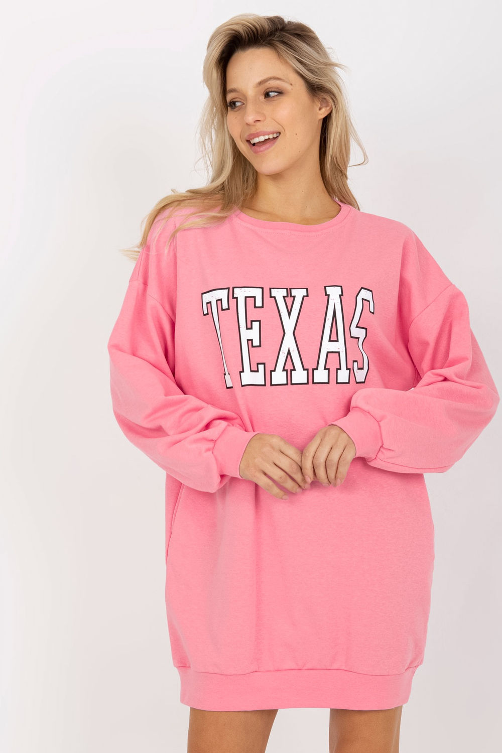 Bluza Damska Model EM-BL-U719.82P Pink - Ex Moda - obrazek 4