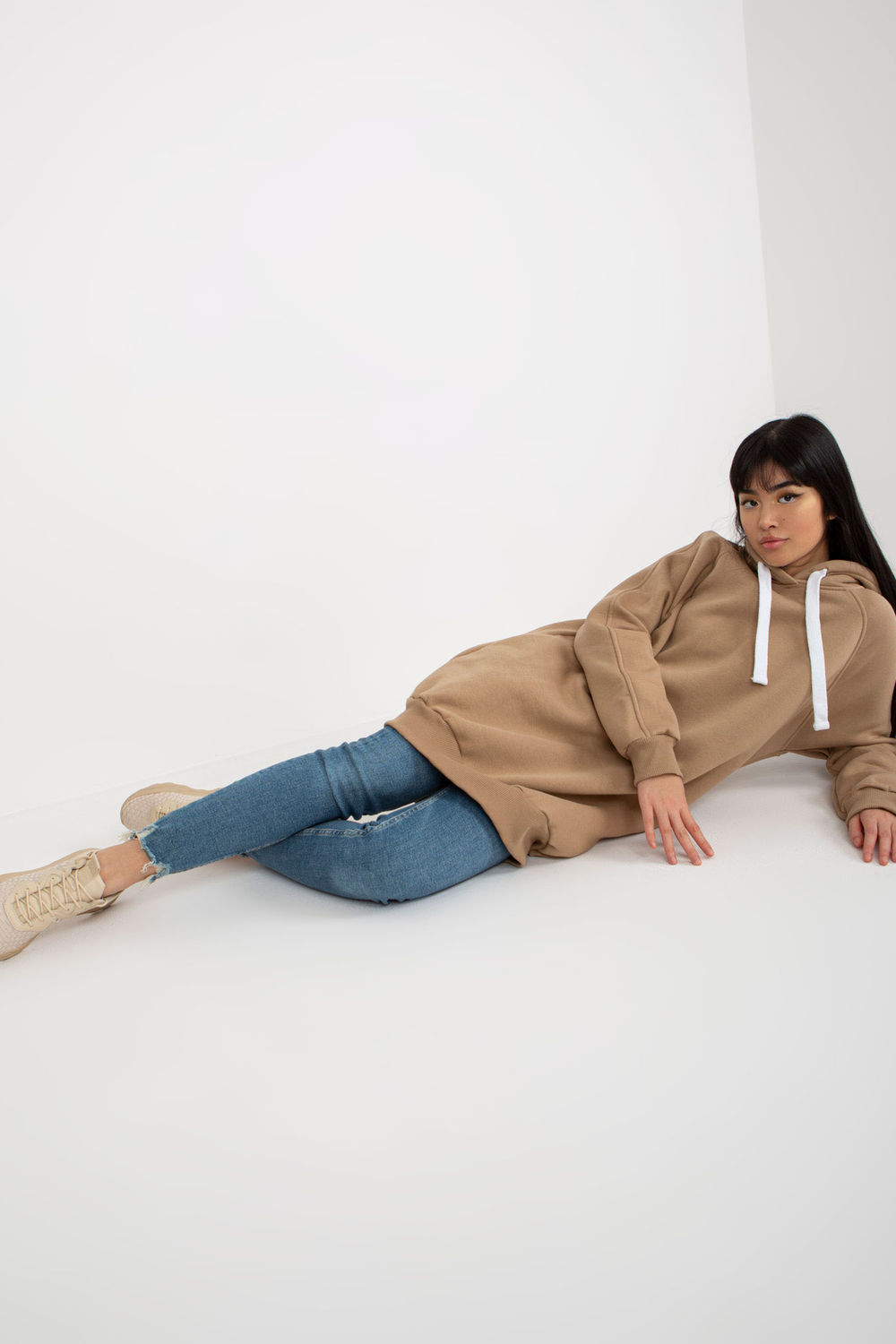 Bluza Damska Model EM-BL-695.25X Dark Beige - Ex Moda - obrazek 4