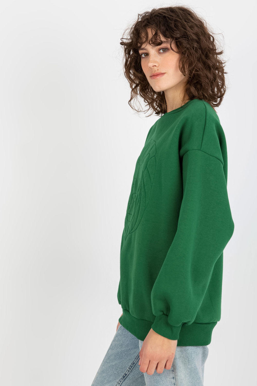 Bluza Damska Model EM-BL-617-4.41P Dark Green - Ex Moda - obrazek 2
