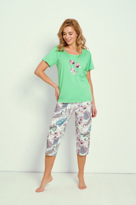 Piżama Damska Model Lia 3344 Green - Taro