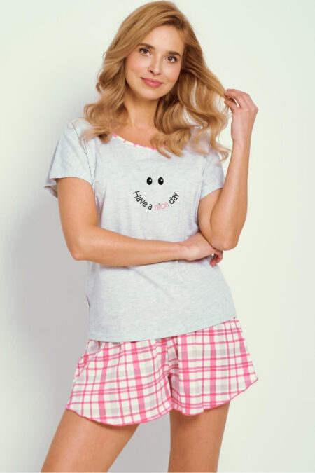 Piżama Damska Model Matilda 3352 Grey Melange - Taro